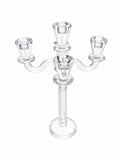 Candelabro in Cristallo a 5 Braccia con Dettaglio in Metallo 49 cm  - Emò