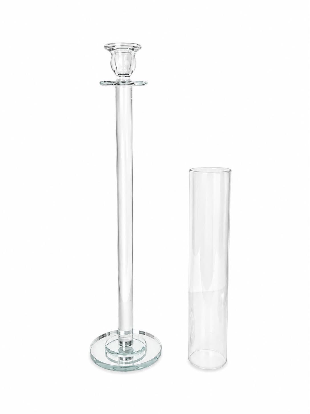 Candelabro Alto in Vetro 80 h cm- Belda