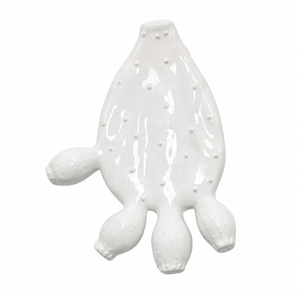 Decorazione da Parete in Ceramica a Forma di Foglia di Fico d’India