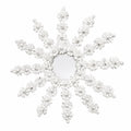 Decorazione da Parete in Metallo a Forma di Fiore con Specchio