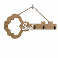 Decorazione da Parete Shabby Chic a Forma di Chiave con Scritta “Sweet” e Tre Ganci