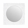 Specchio con Cornice Quadrata Bianca 55 cm- In Art