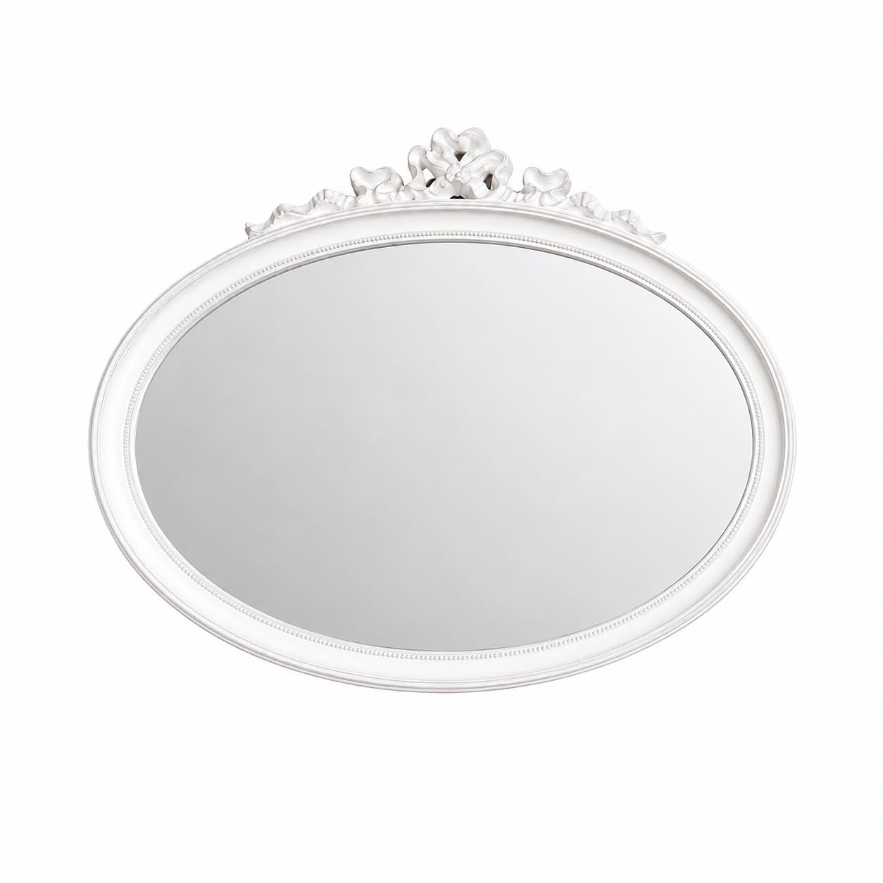 Specchio Ovale con Cornice Shabby Chic 75 cm- L'Arte di Nacchi