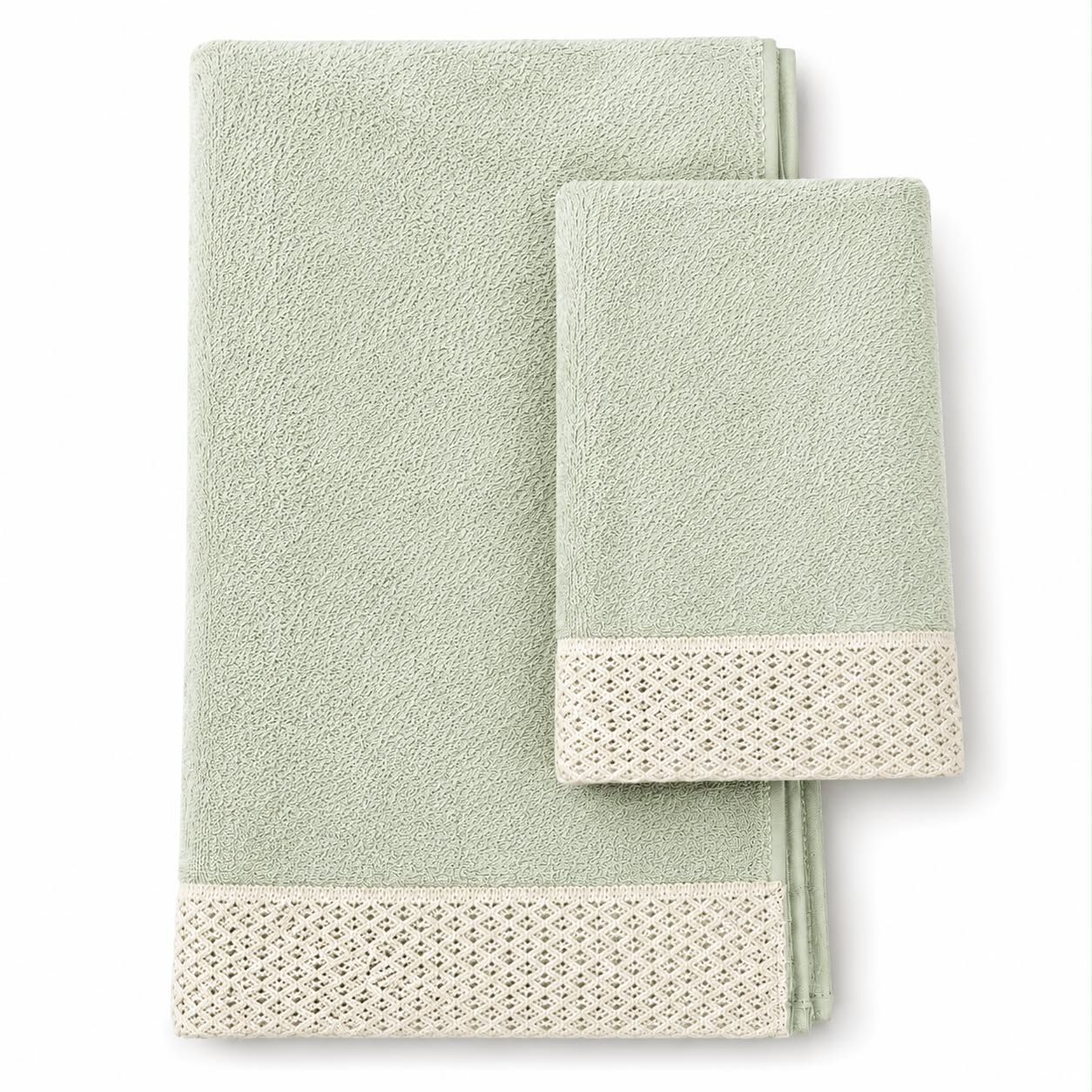 Set Asciugamani in Spugna 100% Cotone - Blanc Mariclò