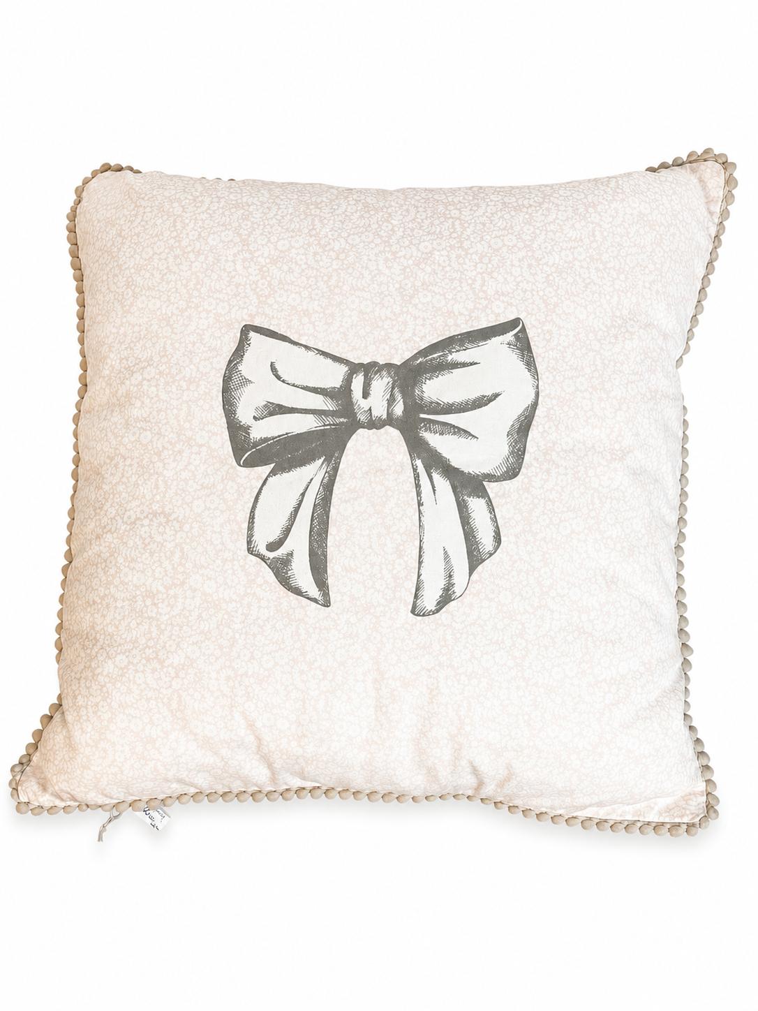 Cuscino Decorativo in Cotone con Micro Pon Pon - In Art