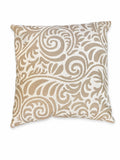 Cuscino Elegante in Cotone Beige con Decori Classici 40x40 cm - In Art