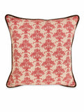 Cuscino in Cotone Beige con Motivi Rossi 60x60 cm - Clayre & Eef