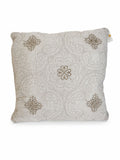 Cuscino Soffice in Cotone con Ricami Beige 50x50 cm  – Clayre & Eef