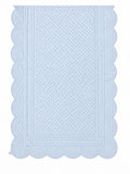 Runner in Tessuto Trapuntato Celeste Polvere 45x140 cm - Blanc Mariclo
