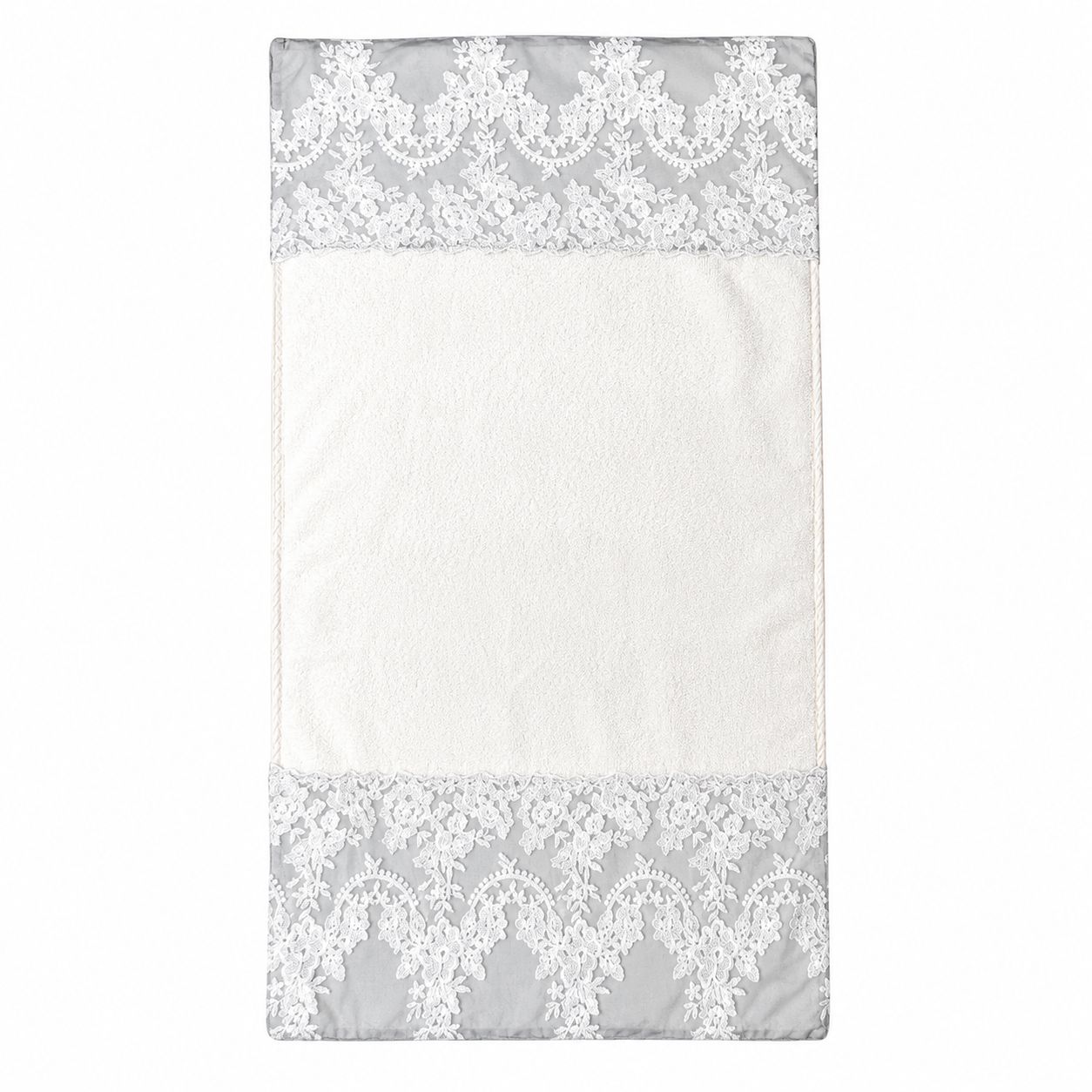 Tappeto da Bagno con Ricamo in Pizzo 55x100 cm - Chez Moi