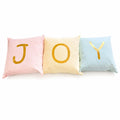 Set di Tre Cuscini in Lino “Joy” 40x40 cm - Fiori di lena
