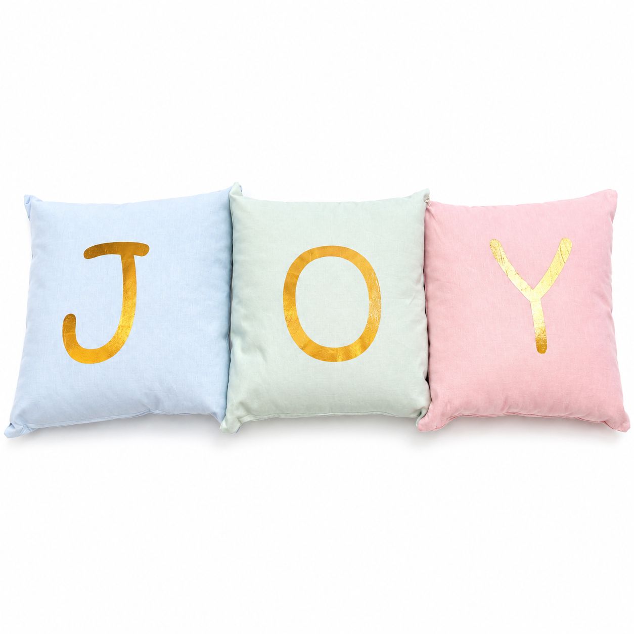 Set di Tre Cuscini in Lino “Joy” - Fiori di Lena