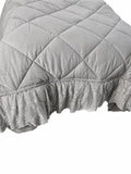 Trapunta Matrimoniale in Cotone con Pizzo 270x270 cm - Officina Tessile