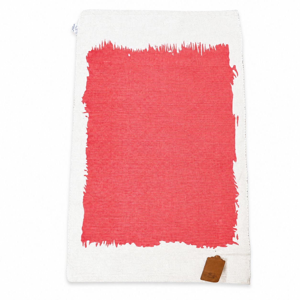 Tappeto "Paint" in Cotone Corallo 90 cm  - Blanc Mariclò