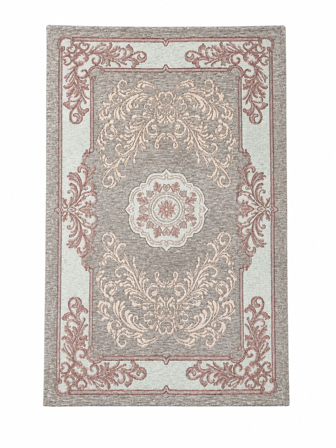 Tappeto Antiscivolo in Cotone con Inserti in Velluto 55x110 cm - Coccole di Casa