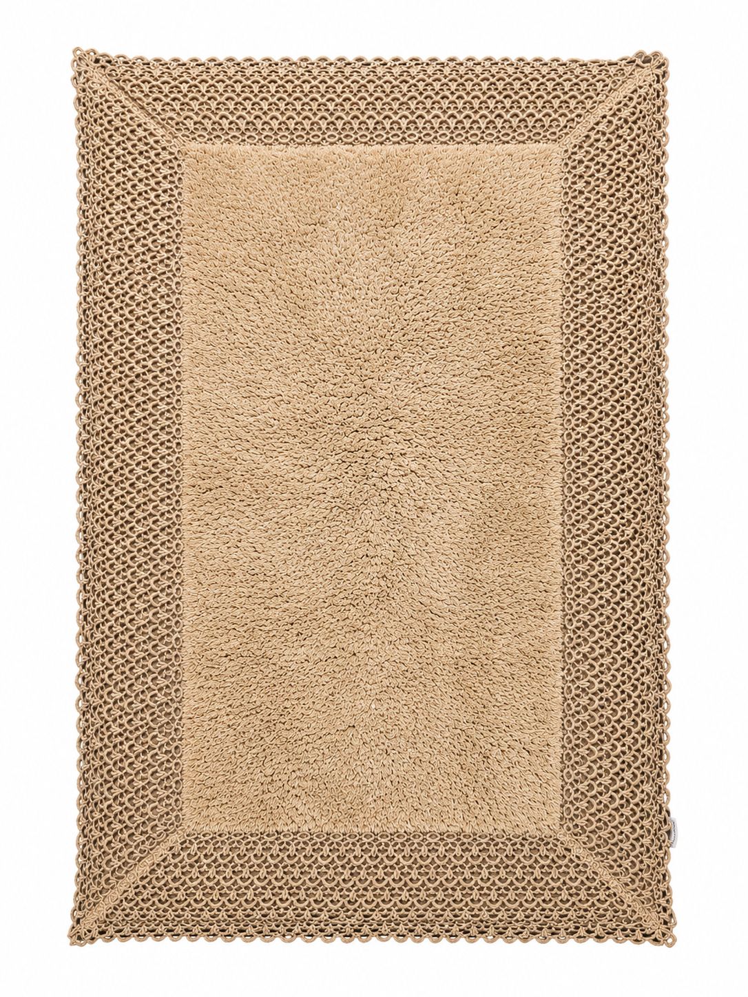 Tappeto da Bagno in Cotone Color Biscotto 58x85 cm - Blanc Mariclò