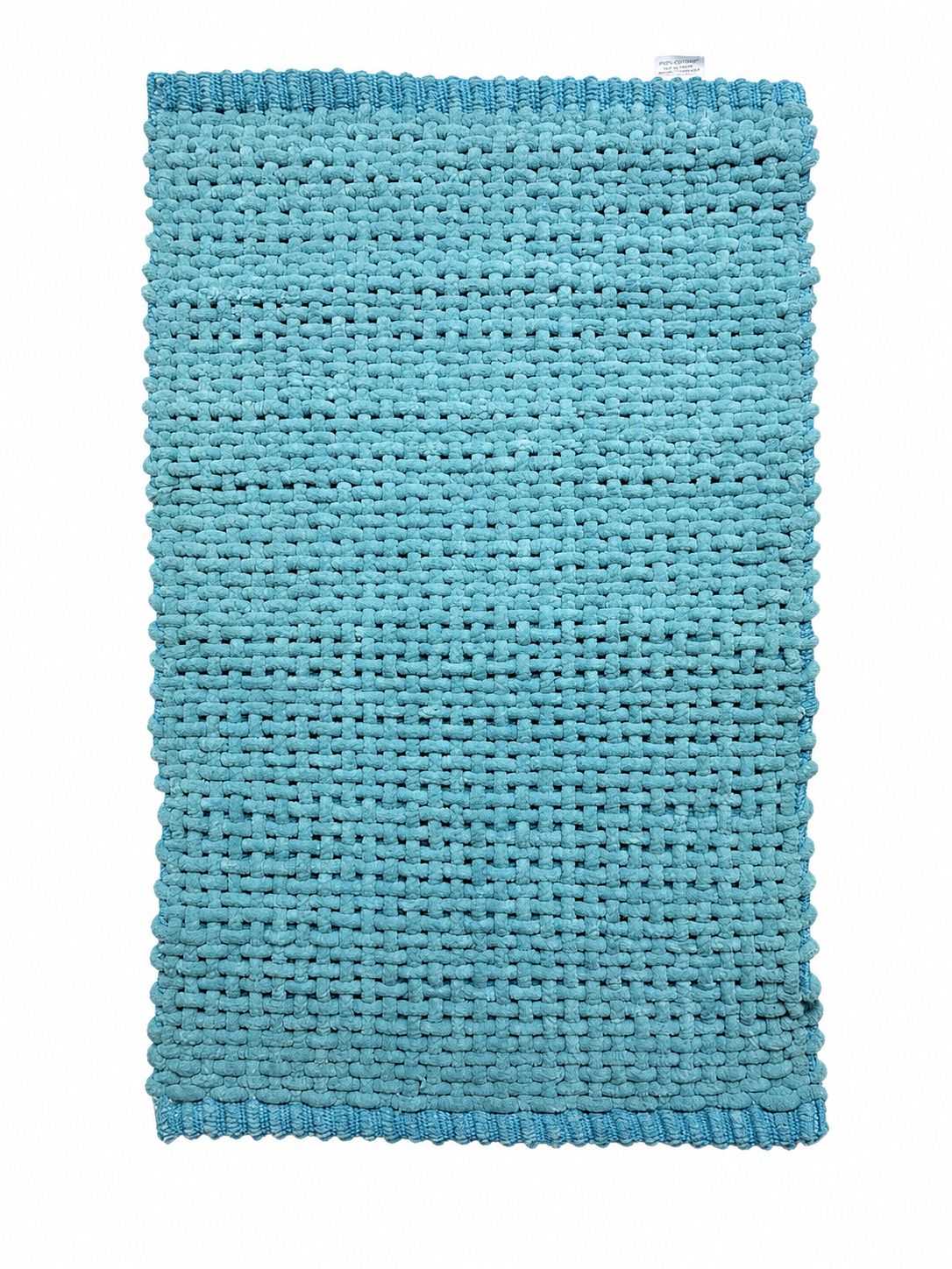 Tappeto da Bagno in Cotone Turchese Soffice 50x80 cm - Blanc Mariclò