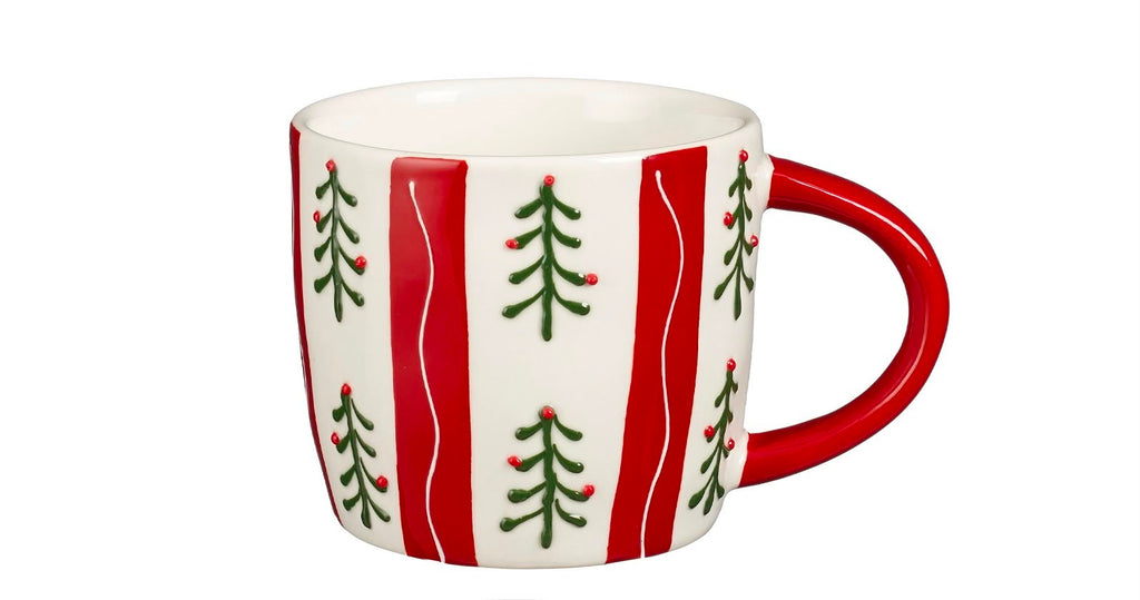Tazza in Ceramica con Decorazioni Natalizie 9 h cm - Edelman