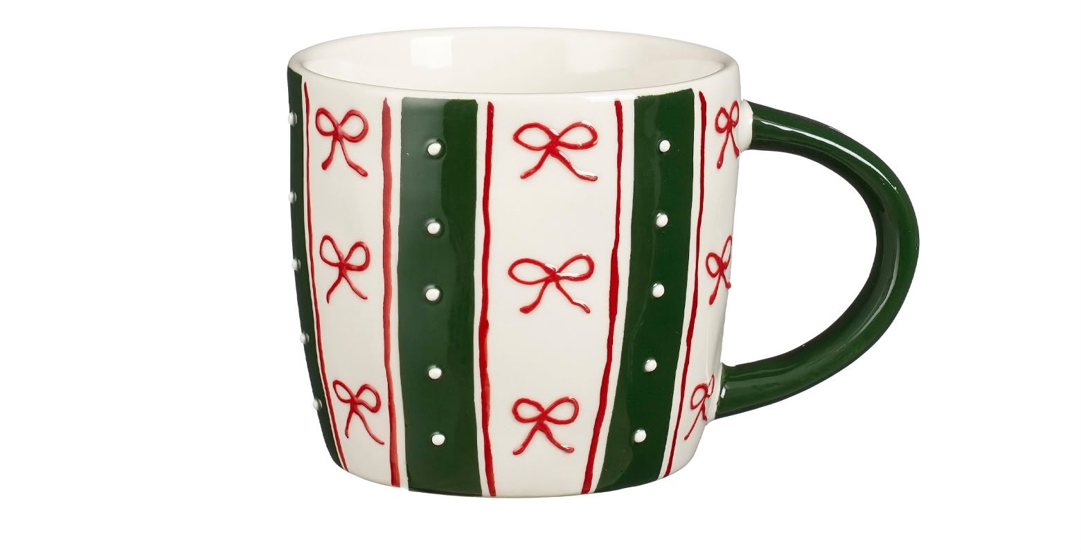 Tazza in Ceramica con Decorazioni Natalizie 9 h cm - Edelman