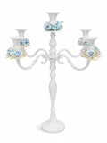 Candelabro Shabby Chic in Metallo a 5 Fuochi 70 h cm - L'arte di Nacchi