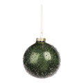 Decorazione per Albero in Vetro Verde con Effetto 3D 8 cm - Goodwill