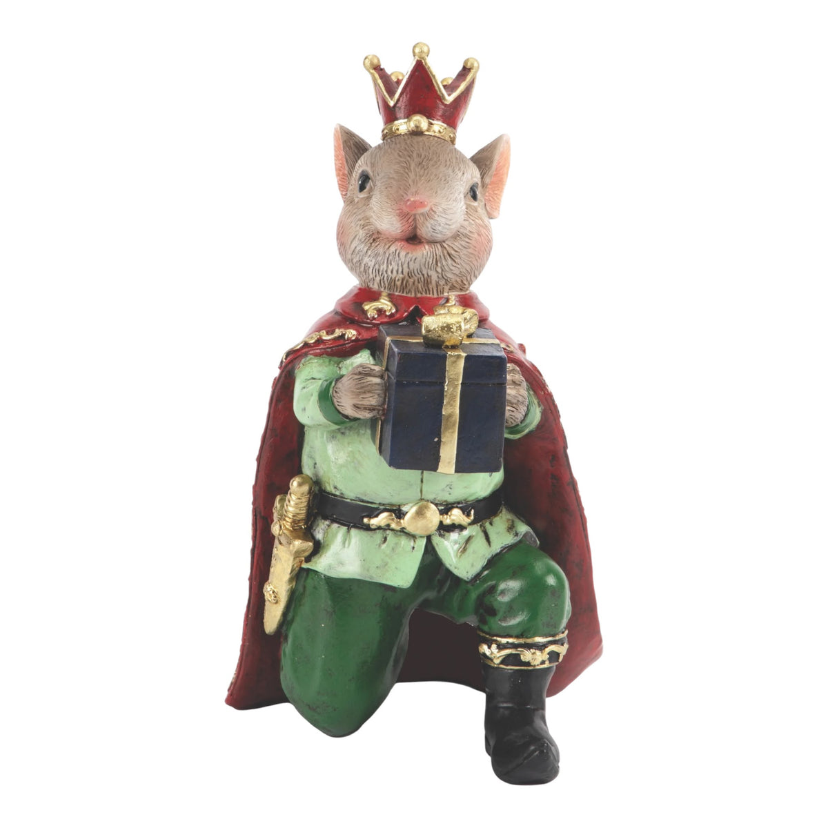 Topolino Principe in Resina con Dono 18.5 cm - Eurolamp
