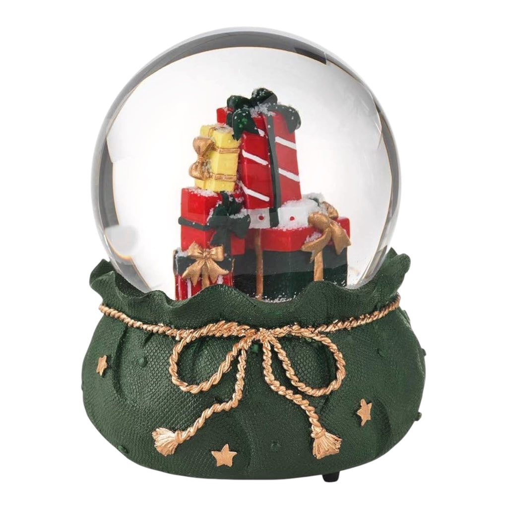 Sfera Natalizie in Vetro con Resina e Acqua 14.5 cm - Brandani
