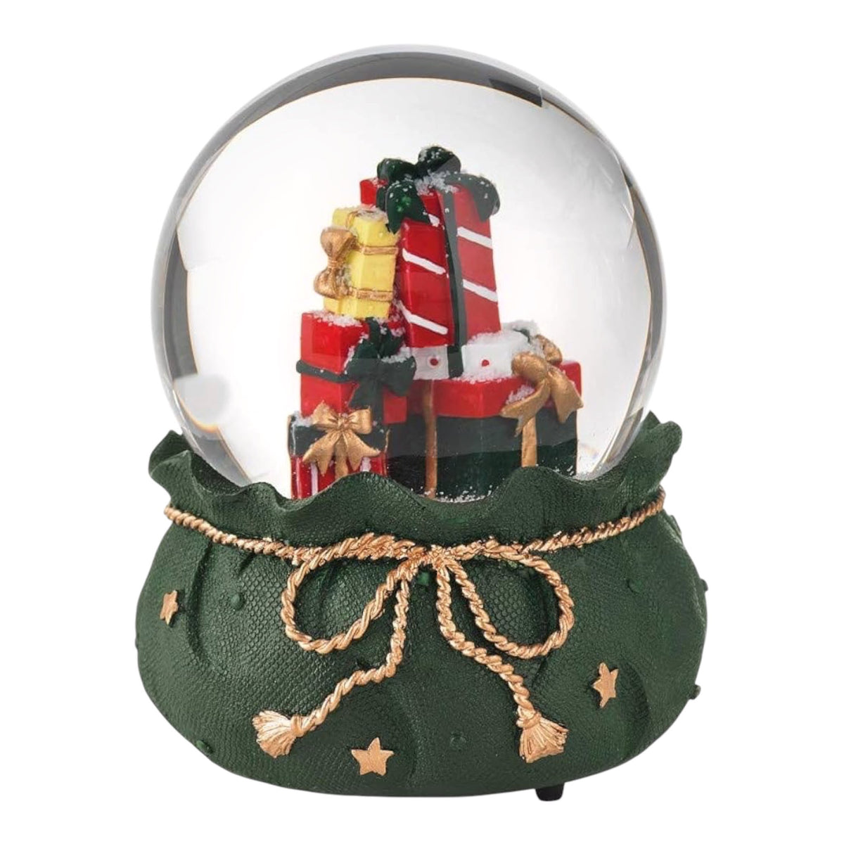 Sfera Natalizie in Vetro con Resina e Acqua 14.5 cm - Brandani