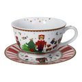 Tazza da Colazione in Porcellana con Decori Schiaccianoci 19.5 cm - Brandani