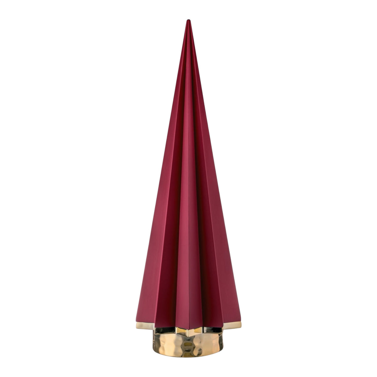 Alberello Conico in Marmorino Rosso 26 cm - Bongelli Preziosi