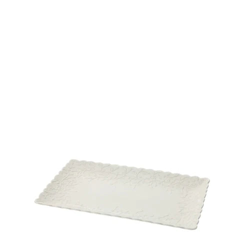 Vassoio Rettangolare Romance Bianco 25x15 cm - Hervit