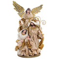 Scultura Sacra Famiglia con Angelo 34 cm - Goodwill