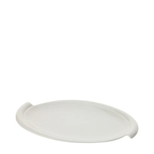 Piatto Ovale in Porcellana Bianca 30x18x2.5 cm - Hervit