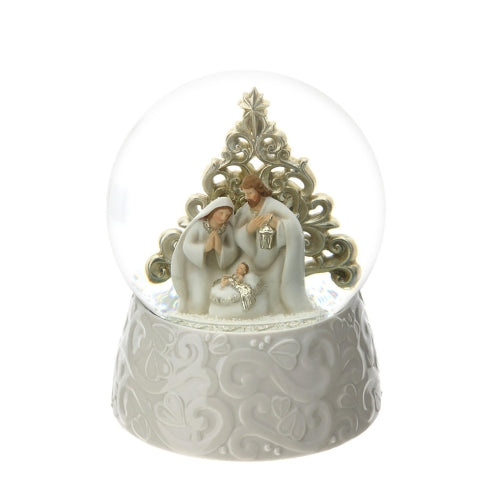Palla di Neve Natività Carillon  Ø10×H16 cm - Hervit