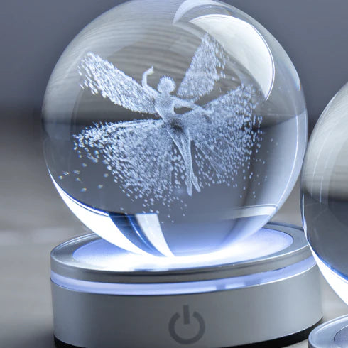 Sfera di Cristallo con Ballerina 3D 6 cm - Hervit