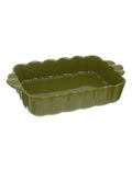 Pirofila in Ceramica Verde con Manici 39.4x24.5 cm - Blanc Mariclò