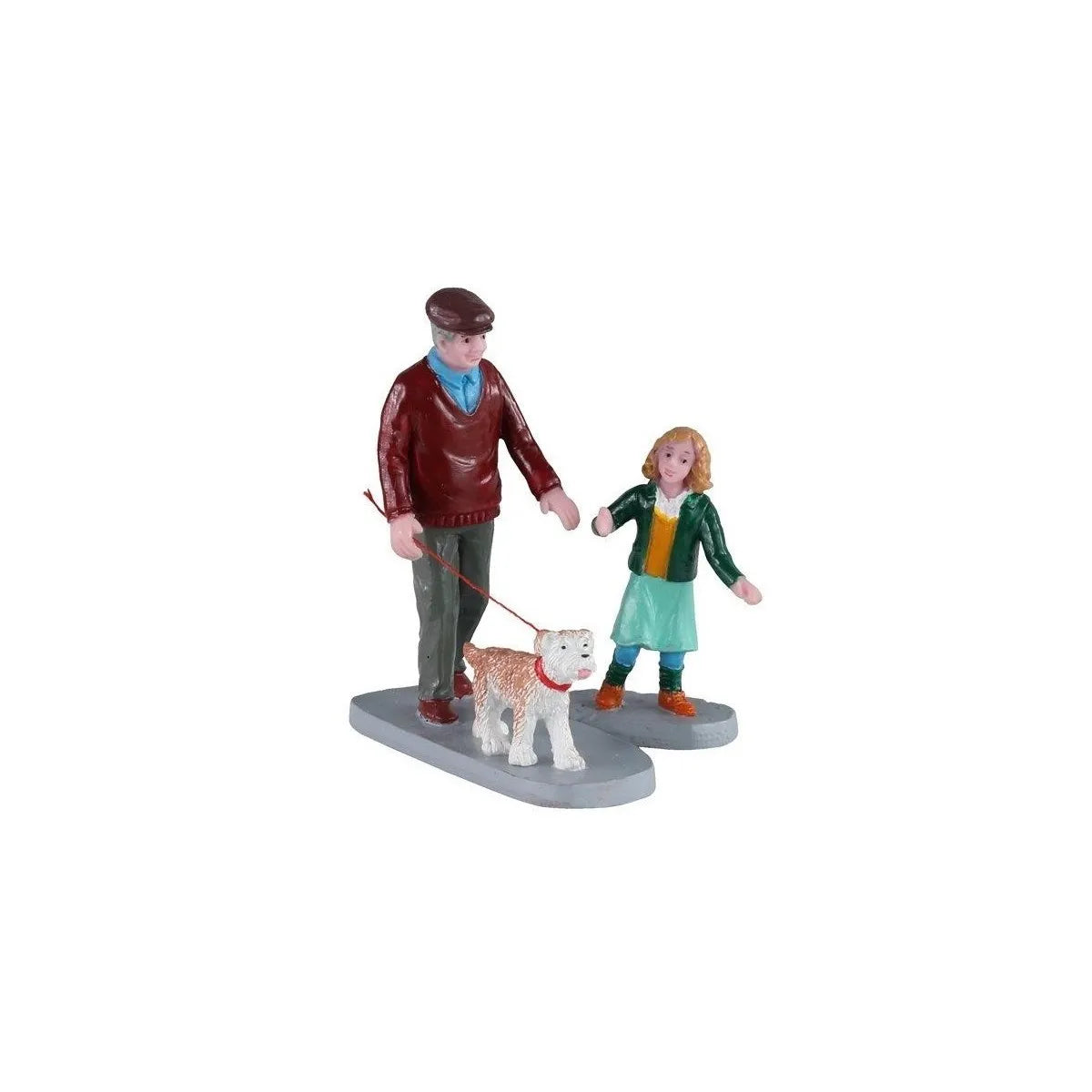 Nonno e Nipote con Cane 7 h cm - Lemax