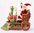 Babbo Natale alla Guida di Trenino 39 cm