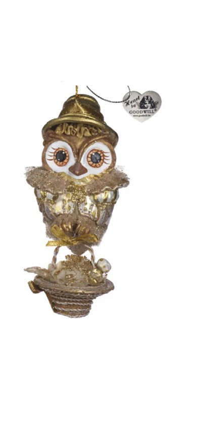 Decorazione Natalizia a Forma di Gufetto 10 cm - Goodwill