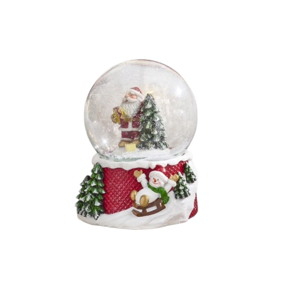 Sfera di Vetro con Carillon e Base in Resina - Brandani