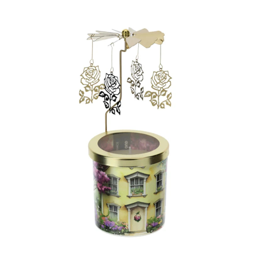 Candela Profumata con Giostrina Girevole  - Linea "Cottage"