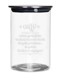 Barattolo Caffè in Vetro con Tappo in Metallo 10x17 h cm - Brandani