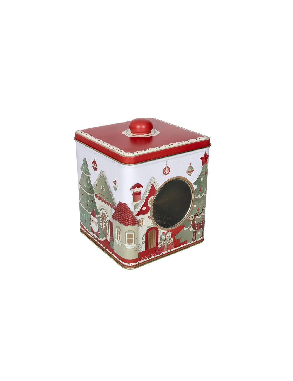 Barattolo in Latta con Design Natalizio 17 cm - Brandani