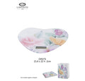 Bilancia Elettronica in Vetro con Design Floreale 23.8x22 cm - L'Infinito