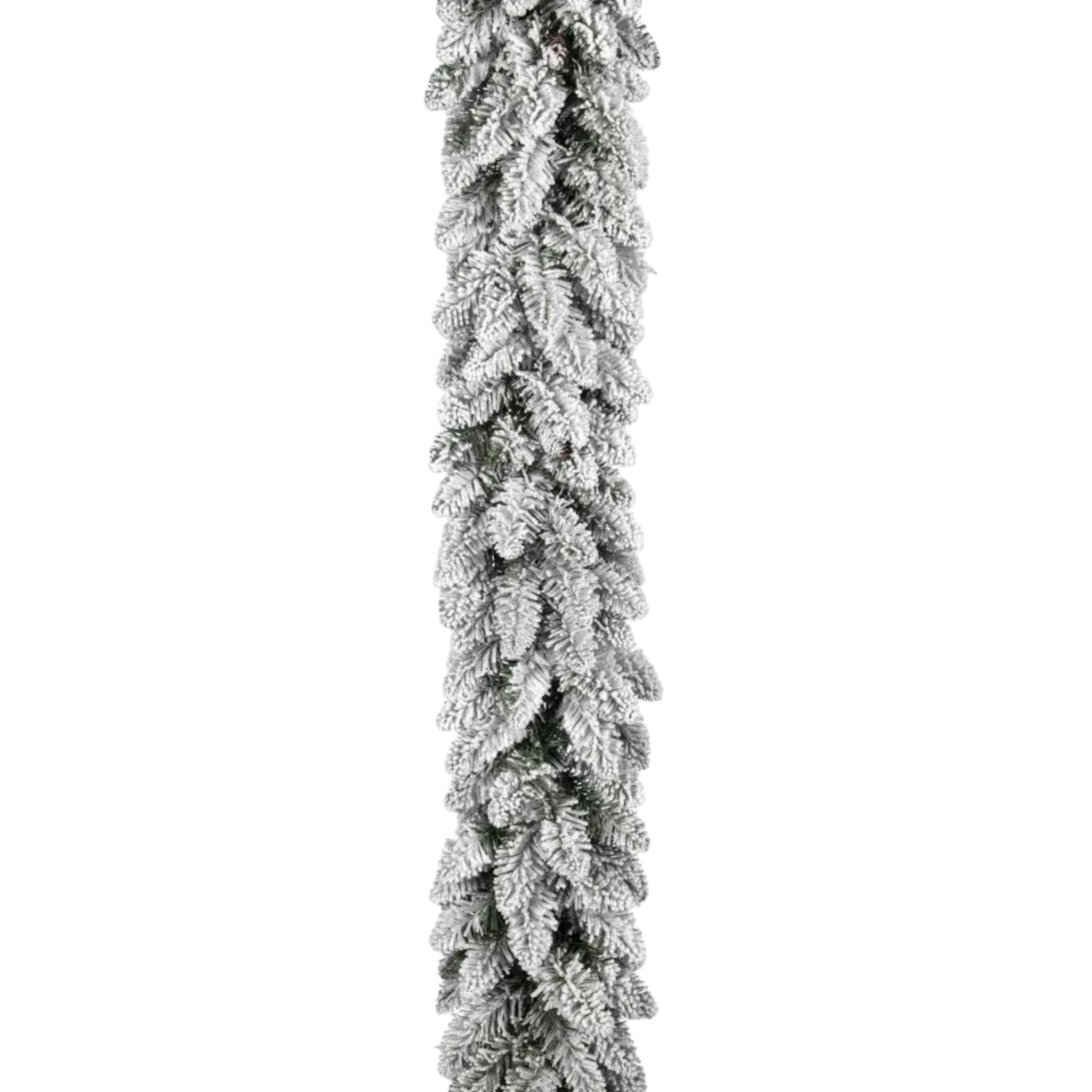 Boa Innevato con Pigne 270 cm- Effetto Realistico