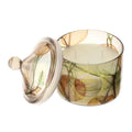 Candela Profumata Oud Alkekengi in Vetro Ambra 9.5x12 h cm - Hervit