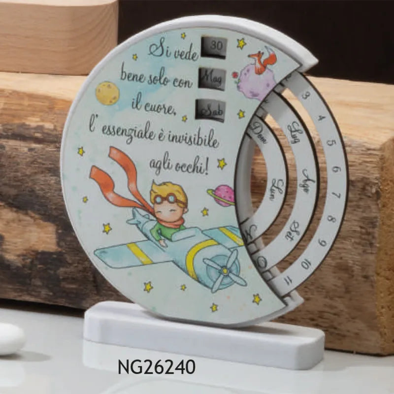 Calendario in Legno con Design Il Piccolo Principe - Le Dolcicose