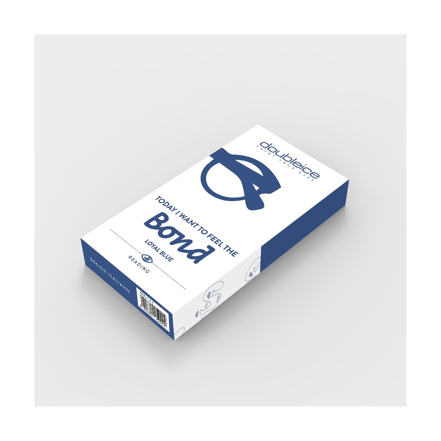 Occhiali Da Lettura Bond Blu - Doubleice