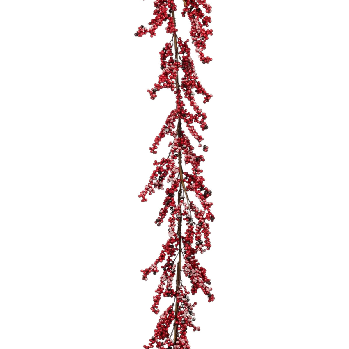 Tralcio Bacche Rosse Realistiche con Brina 180 cm - Edelman