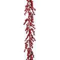 Tralcio Bacche Rosse Realistiche un po' Brinata 180 cm - Edelman